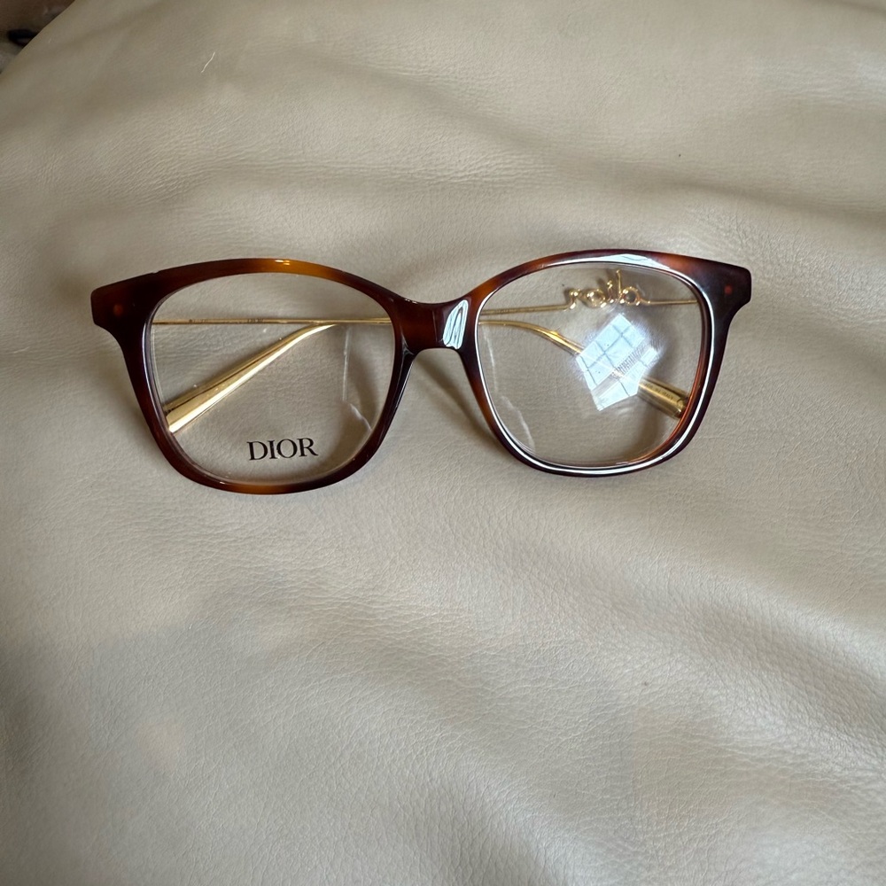 Dior Brown Wayfarer Glasses